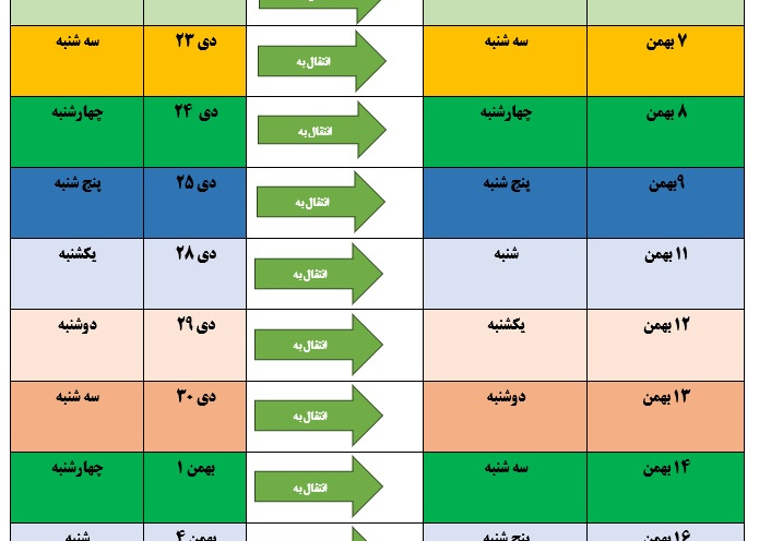 اطلاعیه مهم: زمان برگزاری امتحانات پایان نیمسال اول 1404 دانشگاه فسا