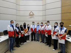 برگزاری نشست رییس دانشگاه با رییس جمعیت هلال احمر فسا و کانون دانشجویی هلال احمر دانشگاه